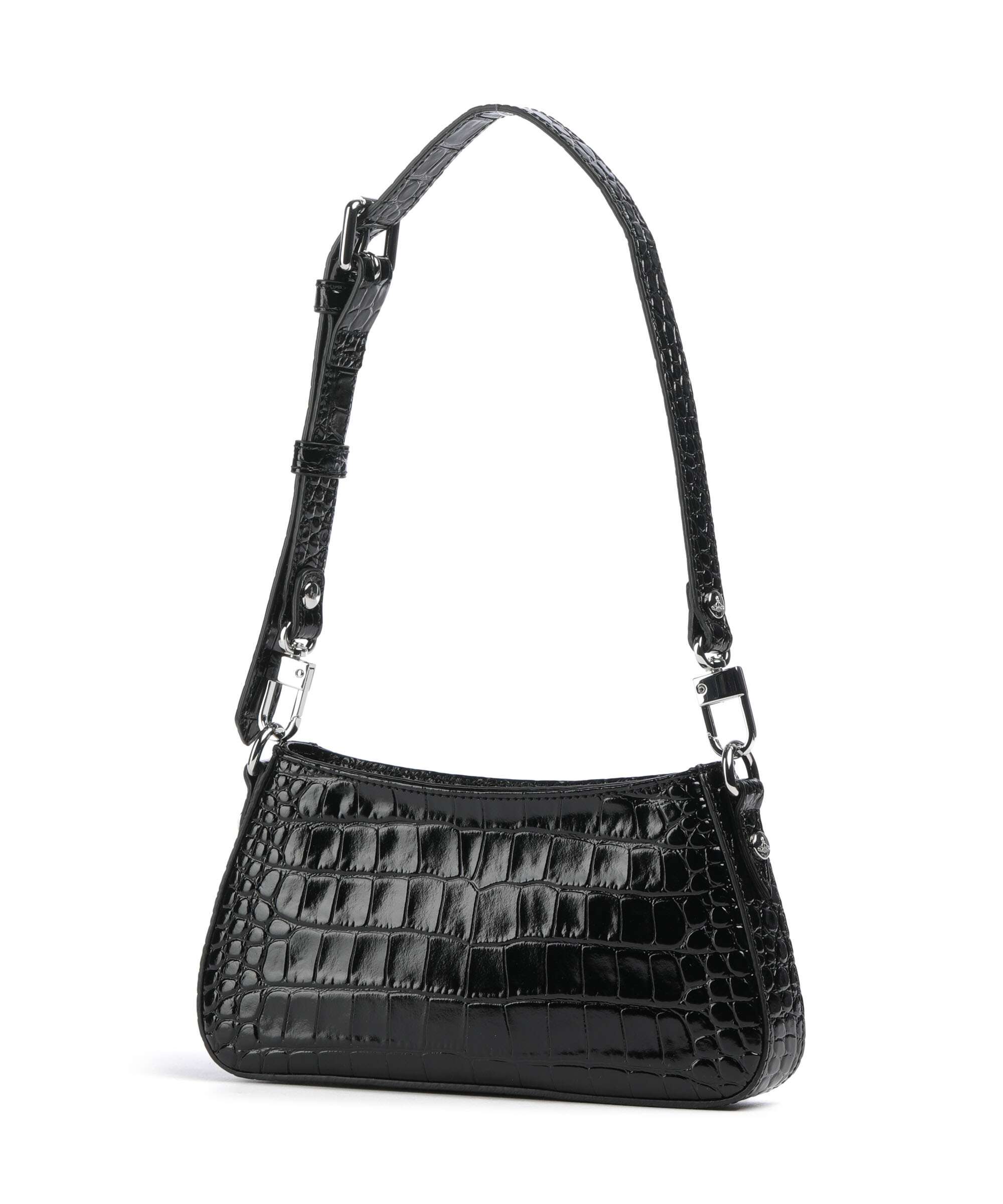 Vivienne Westwood Tasha Embossed Croc Shoulder bag black