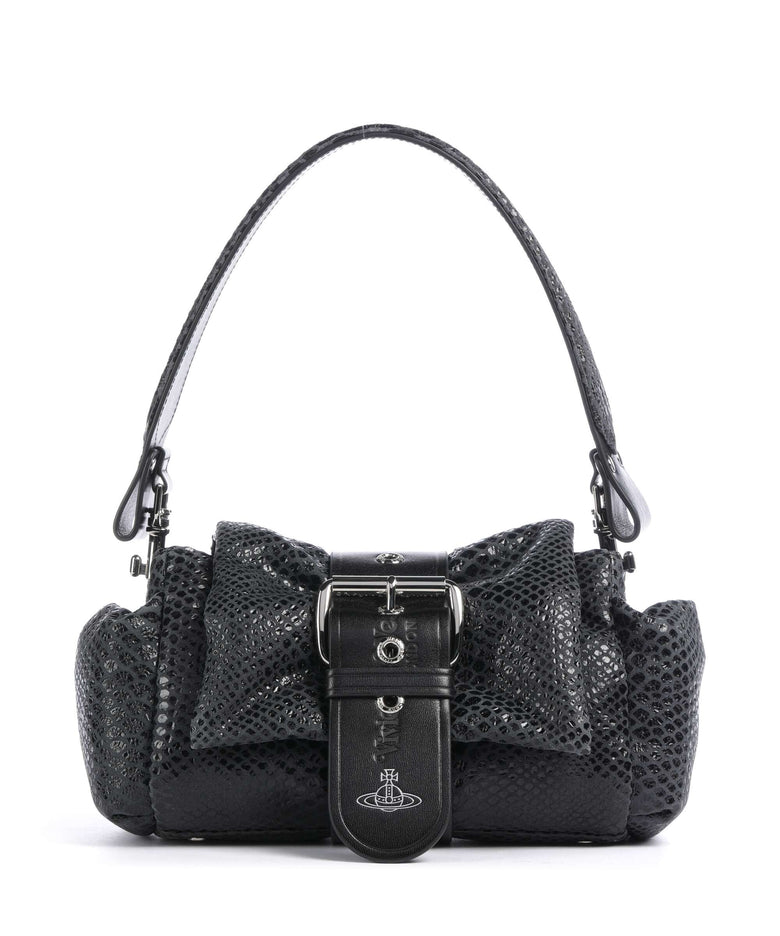 Vivienne Westwood Hazel Snake Effect Shoulder bag dark grey