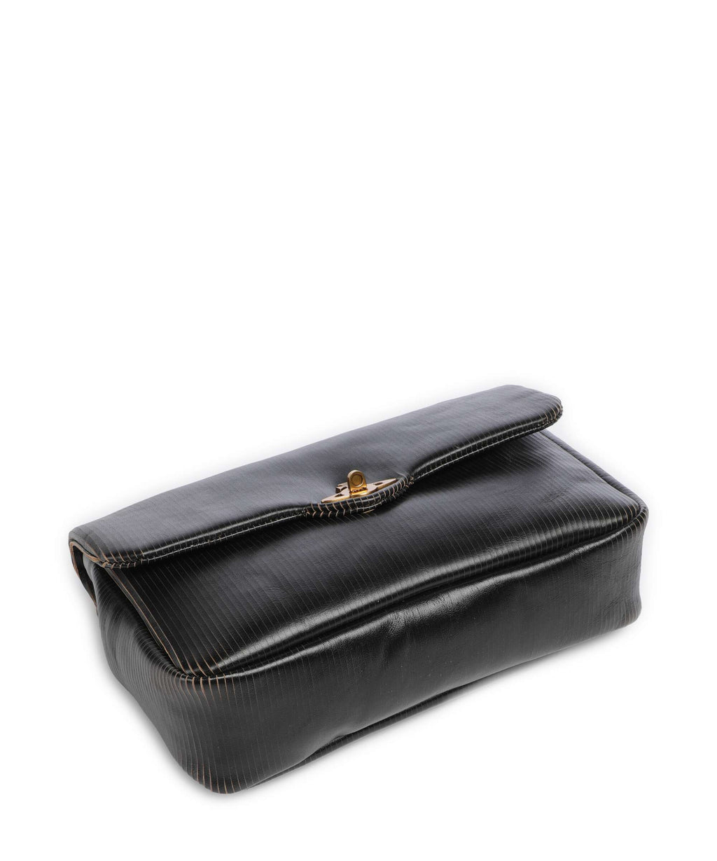 Vivienne Westwood Anita Laser Line Medium Shoulder bag black/beige