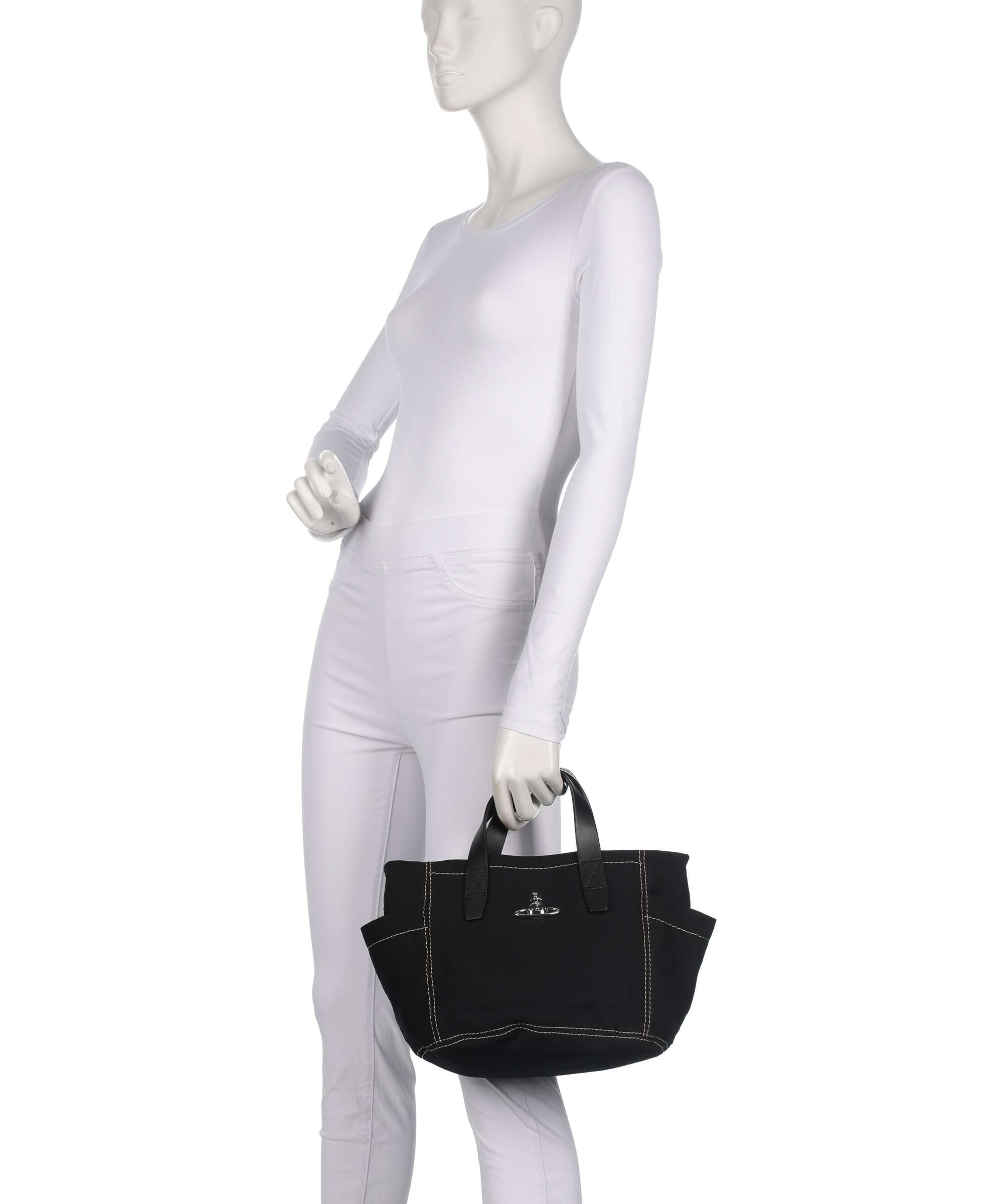 Vivienne Westwood Henry Canvas Small Handbag black