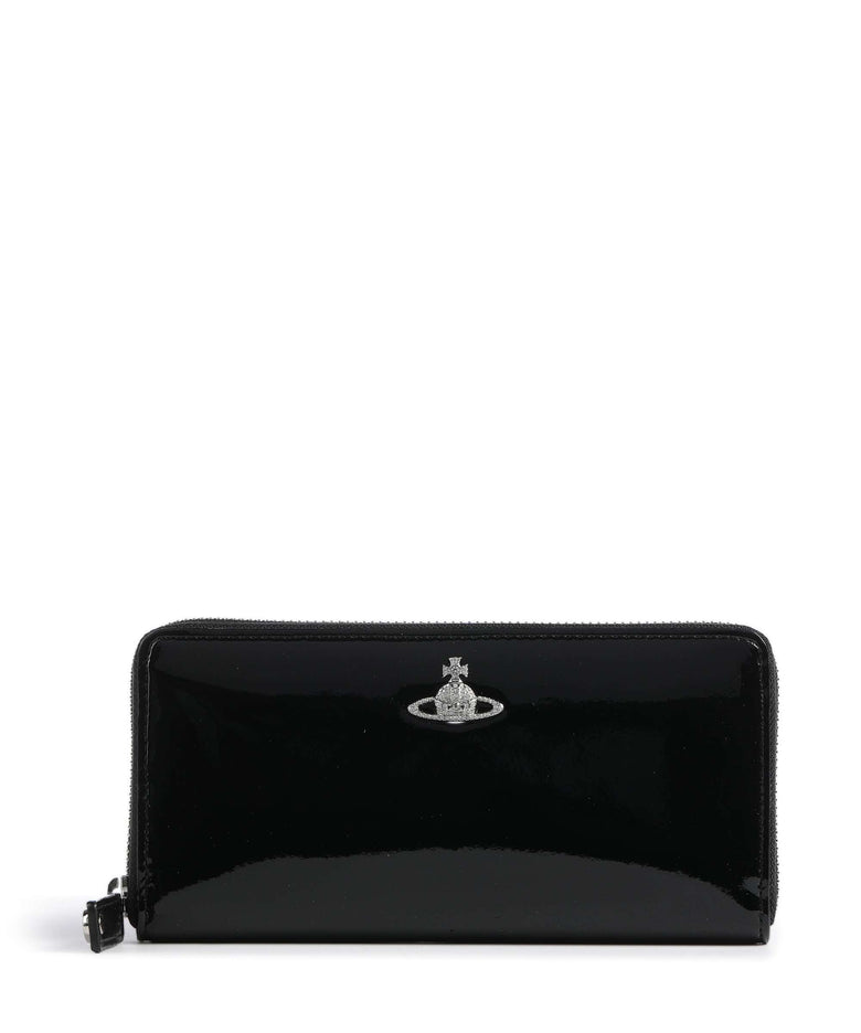 Vivienne Westwood Patent Wallet black/diamante orb