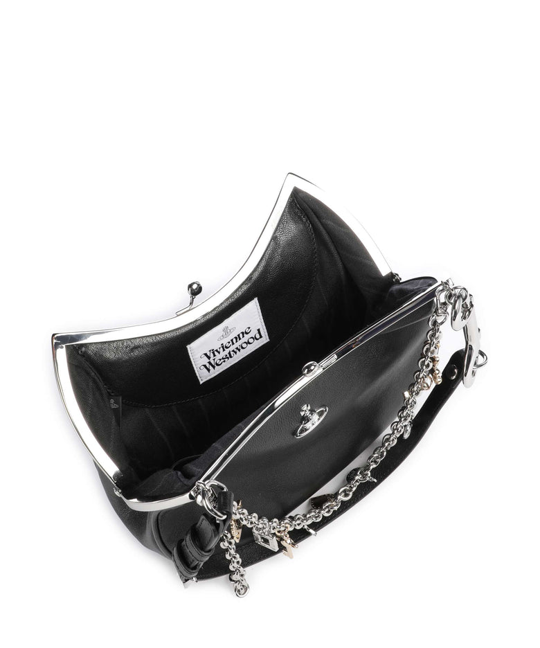 Vivienne Westwood Charm Frame Supple Shoulder bag black