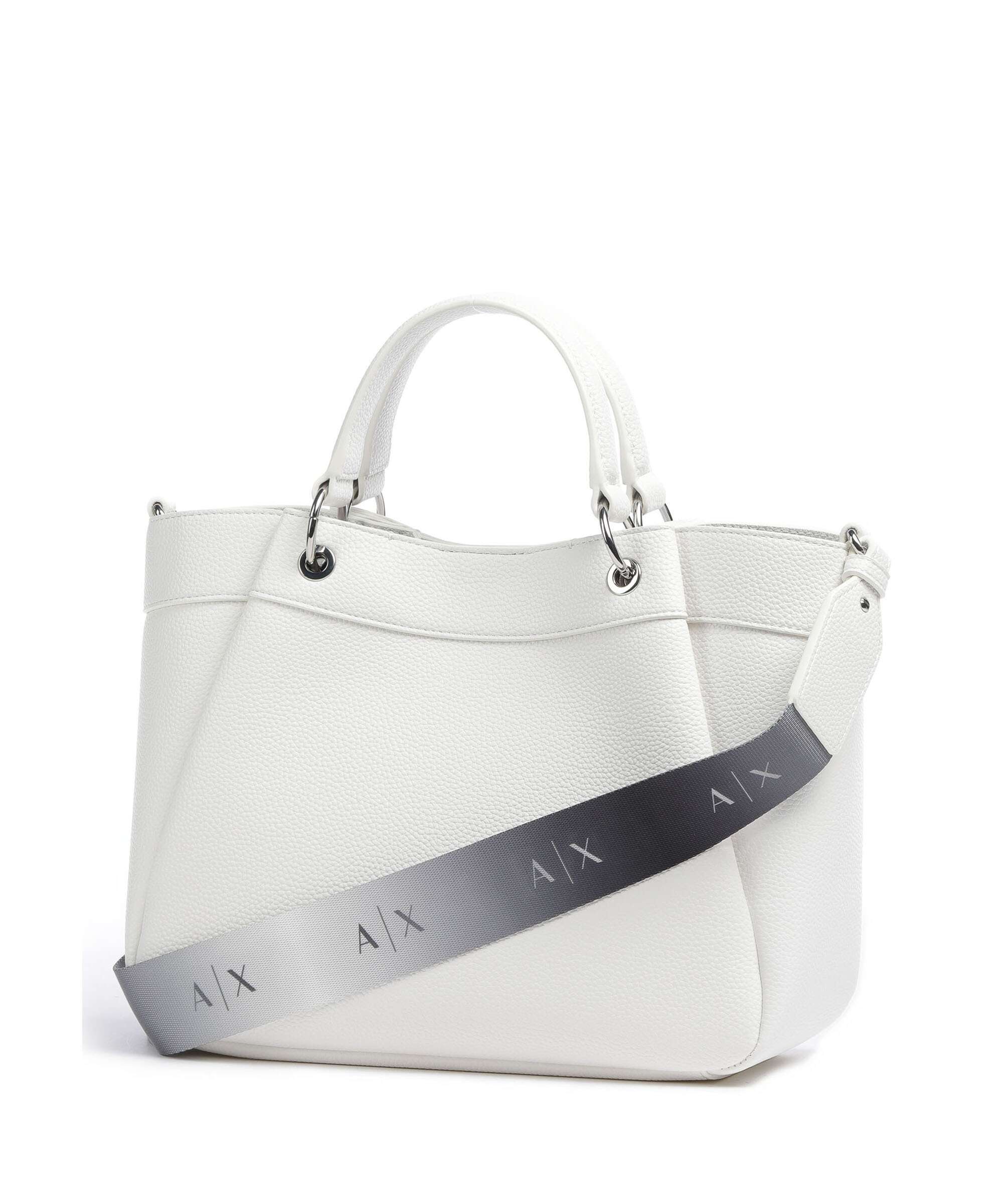 Armani Exchange Wave M Handbag bianco