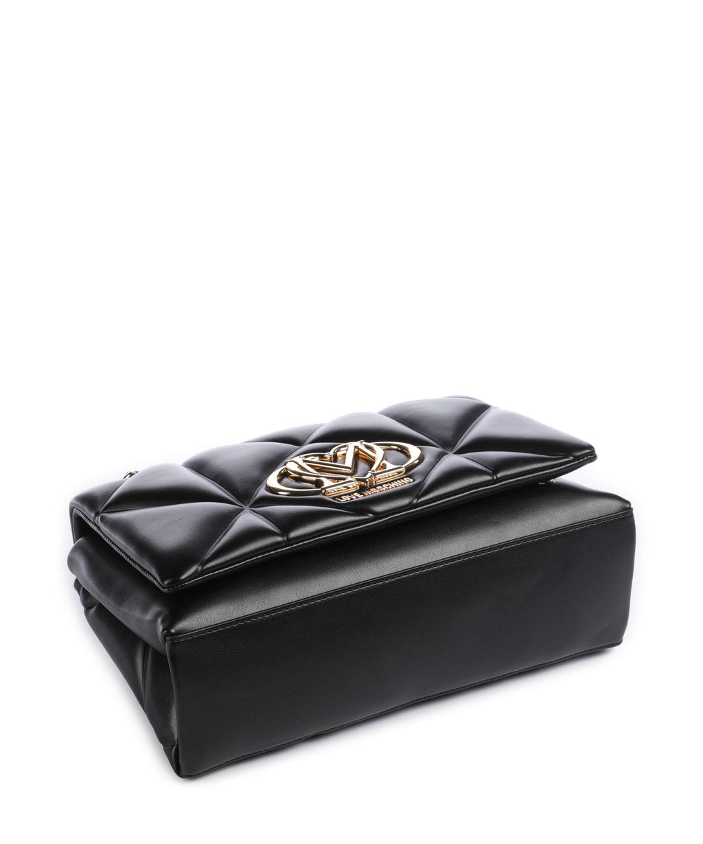 Love Moschino Embossed Q Shoulder bag black