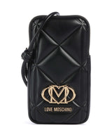 Love Moschino Embossed Q Telefoon tasje black