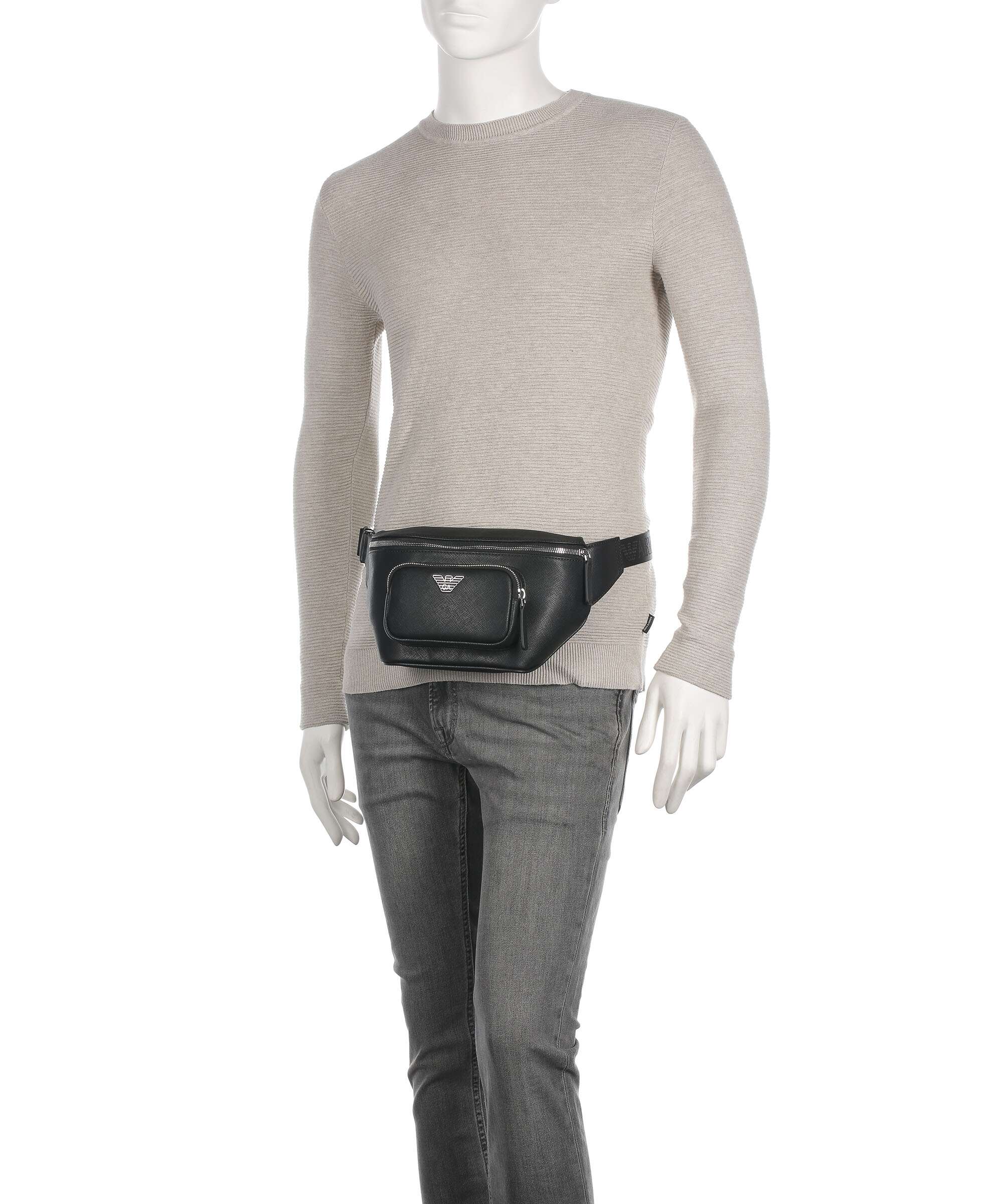 Emporio Armani Business Regenerated Belt bag black