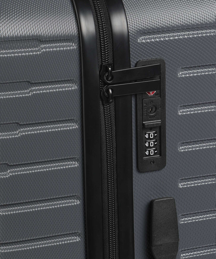 Valentino Bags Mercury Spinner (4 wheels) gunmetal