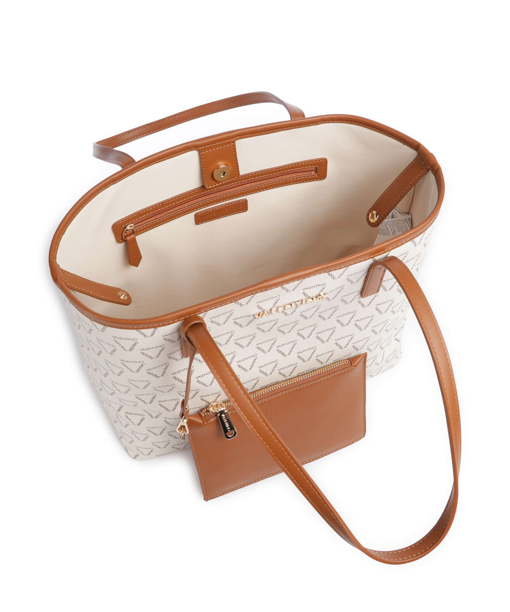 Valentino Bags Lady Re Tote bag bianco/cuoio