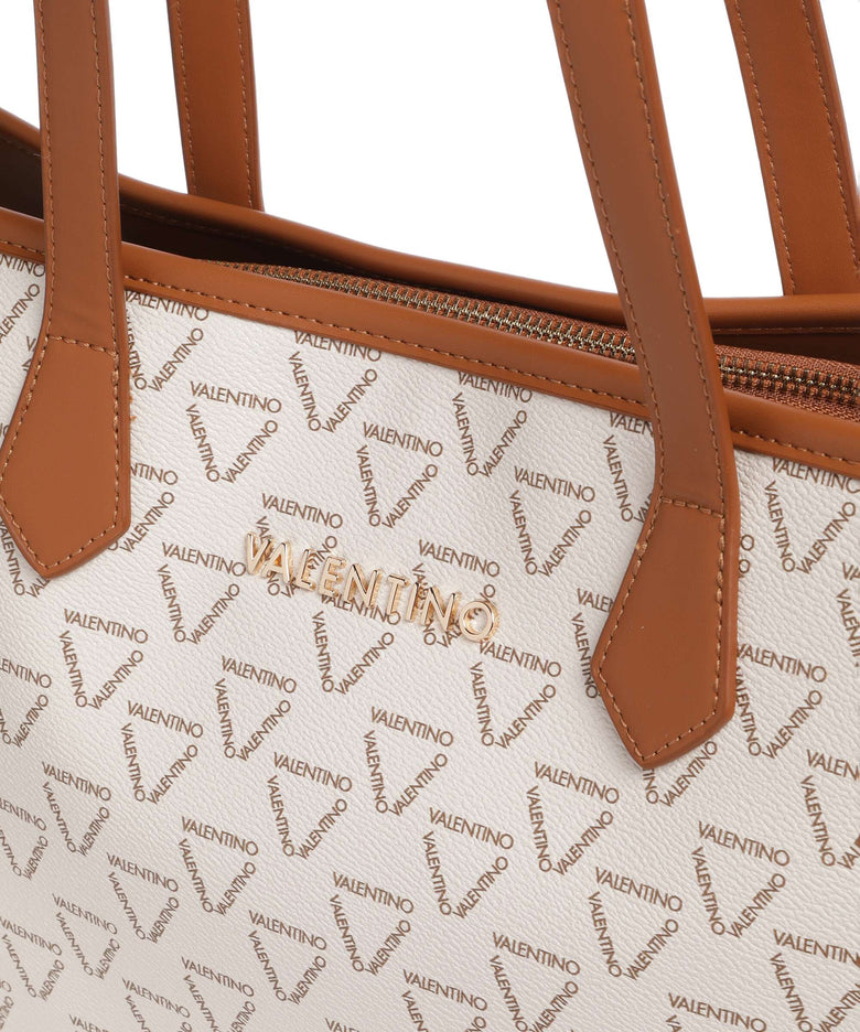 Valentino Bags Lady Re Tote bag bianco/cuoio