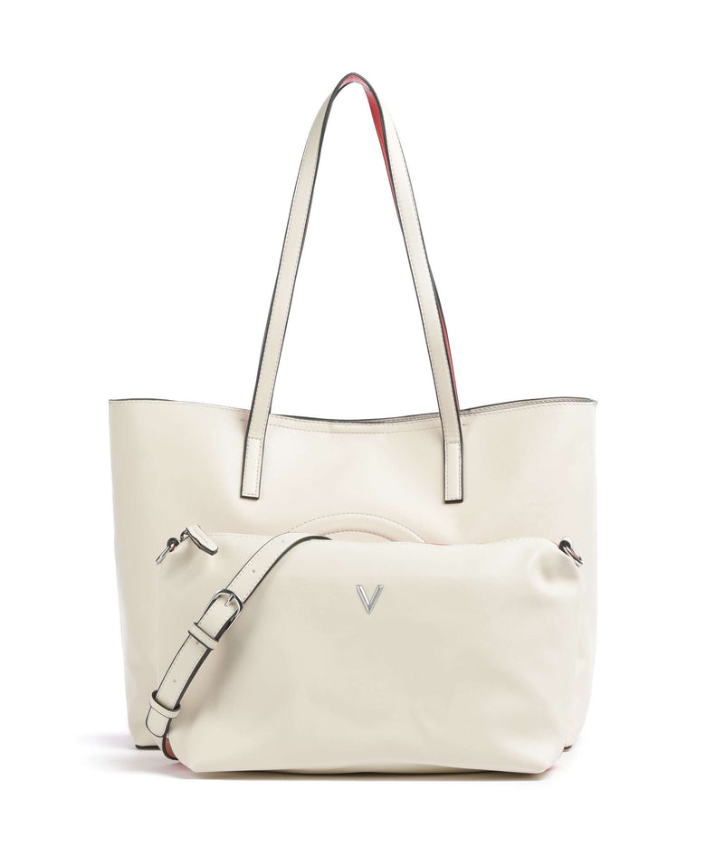 Valentino Bags Selena Re Tote bag ecru/corallo