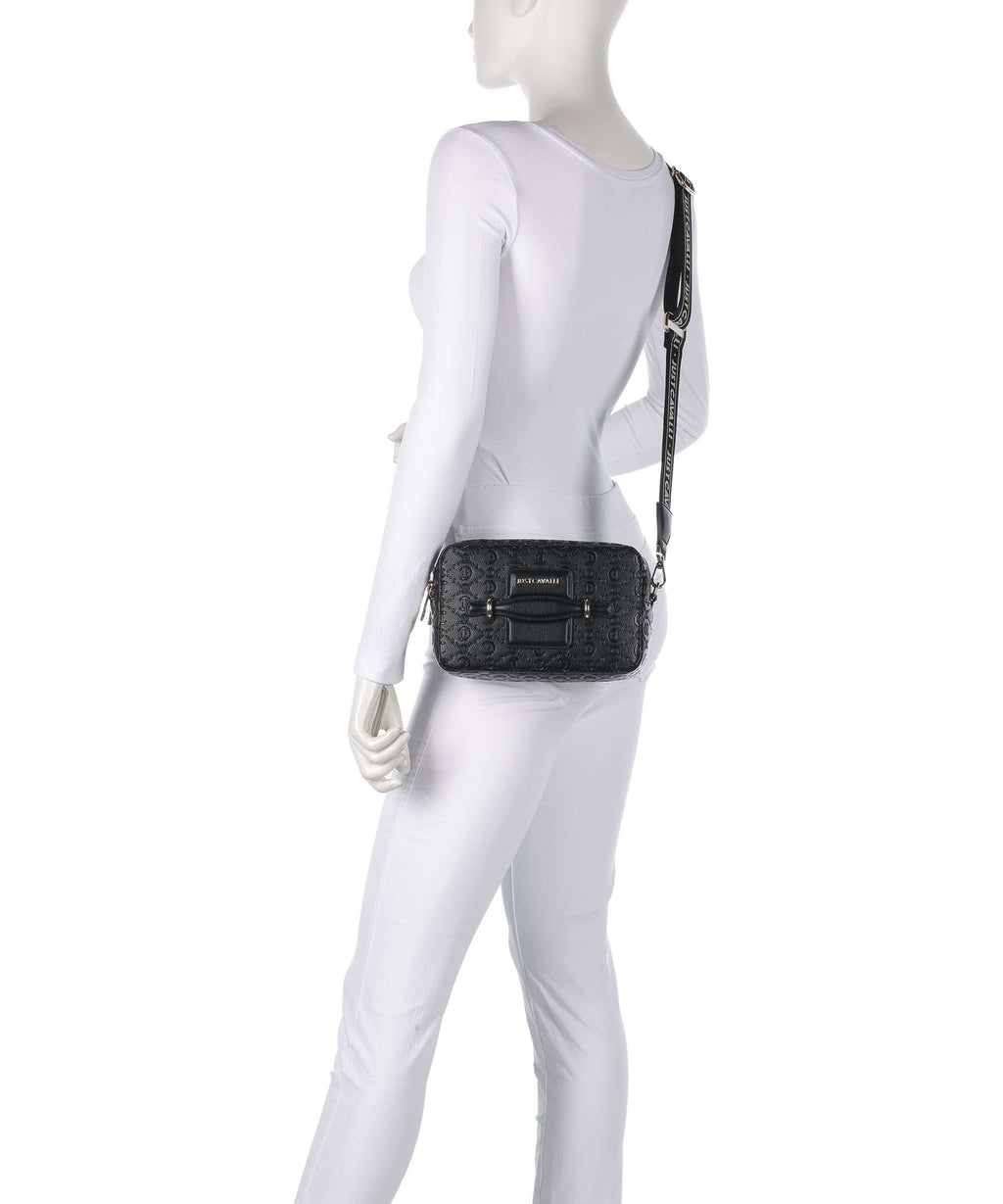 Just Cavalli All Over Gothic Crossbody bag black