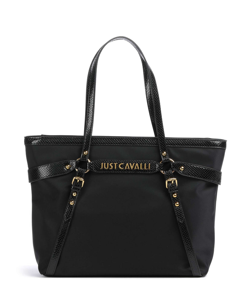 Just Cavalli Foulard Cage Tote bag black