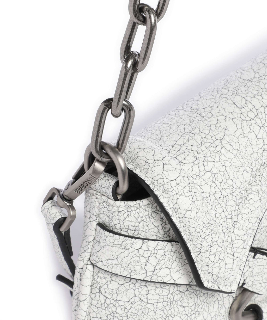 Just Cavalli Crossed Laces Shoulder bag white