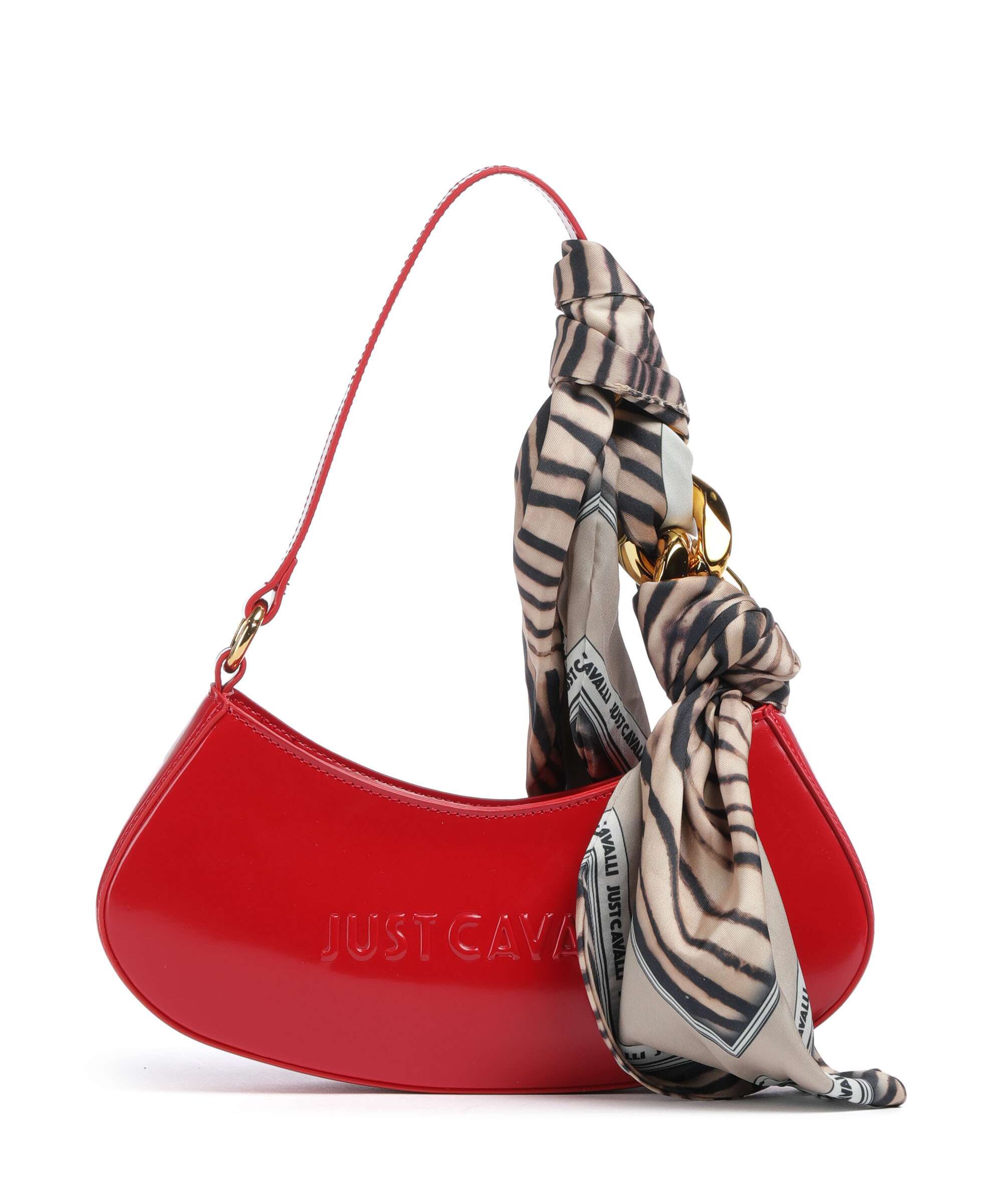 Just Cavalli Chain Foulard Shoulder bag barbados cherry 