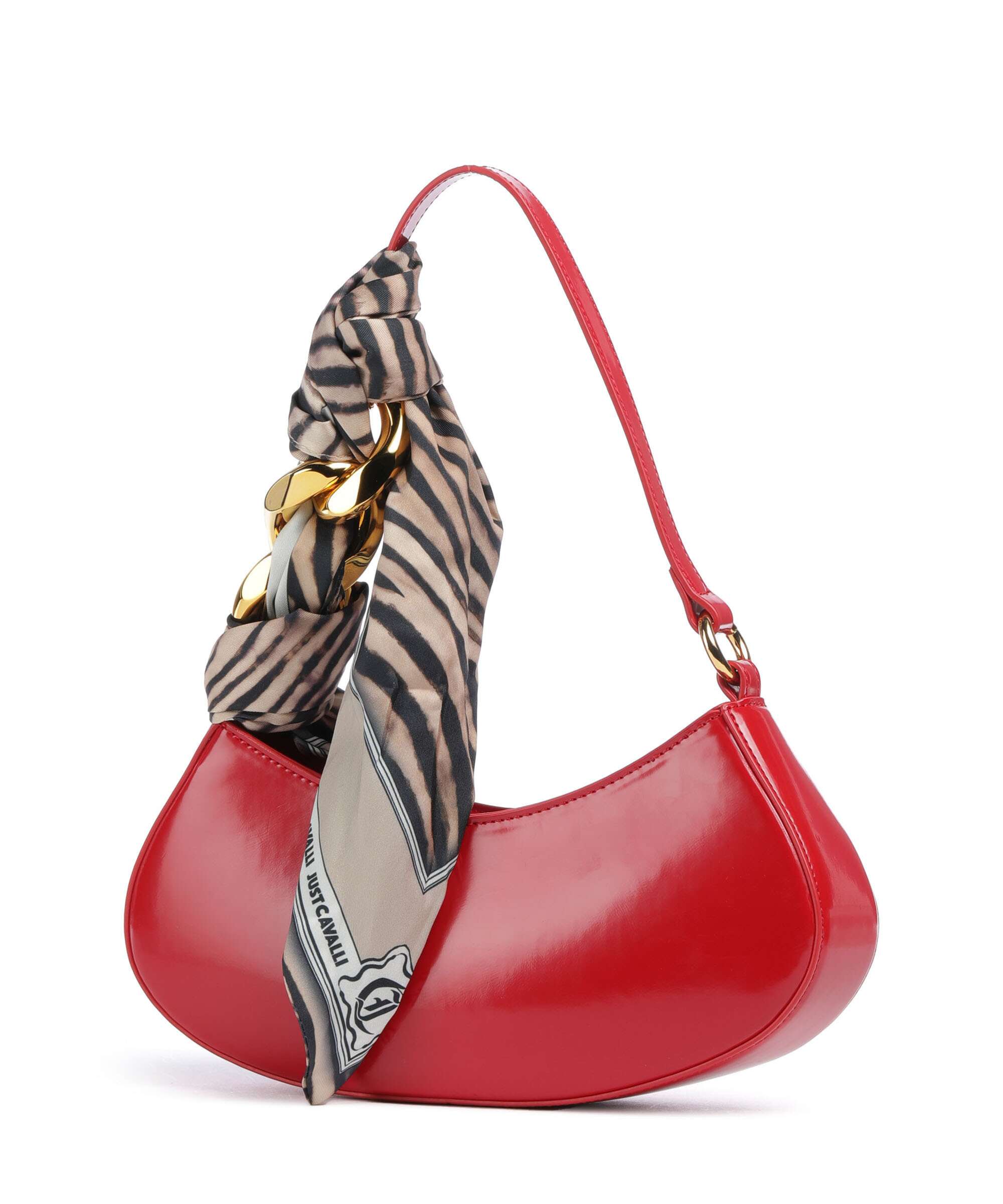Just Cavalli Chain Foulard Shoulder bag barbados cherry 