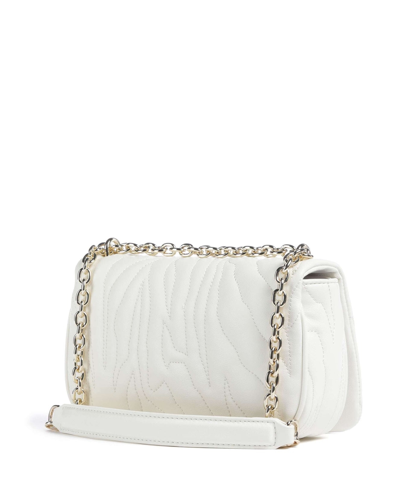 Just Cavalli Quilted Zebra Shoulder bag white