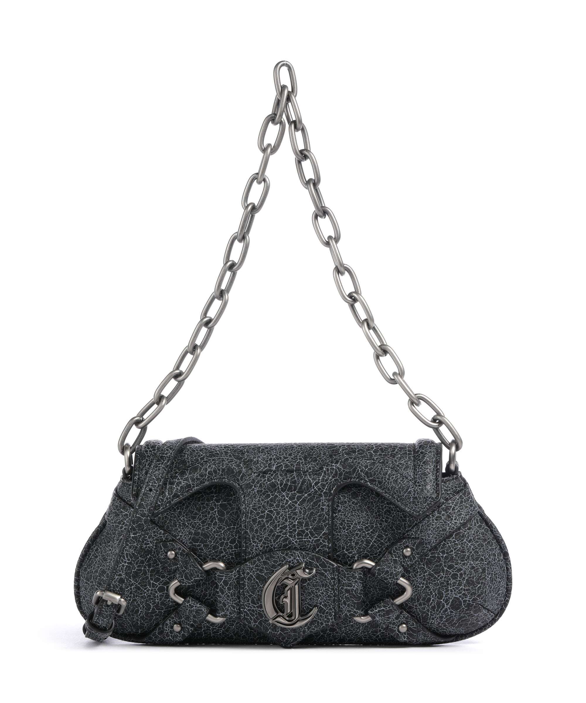 Just Cavalli Crossed Laces Shoulder bag black