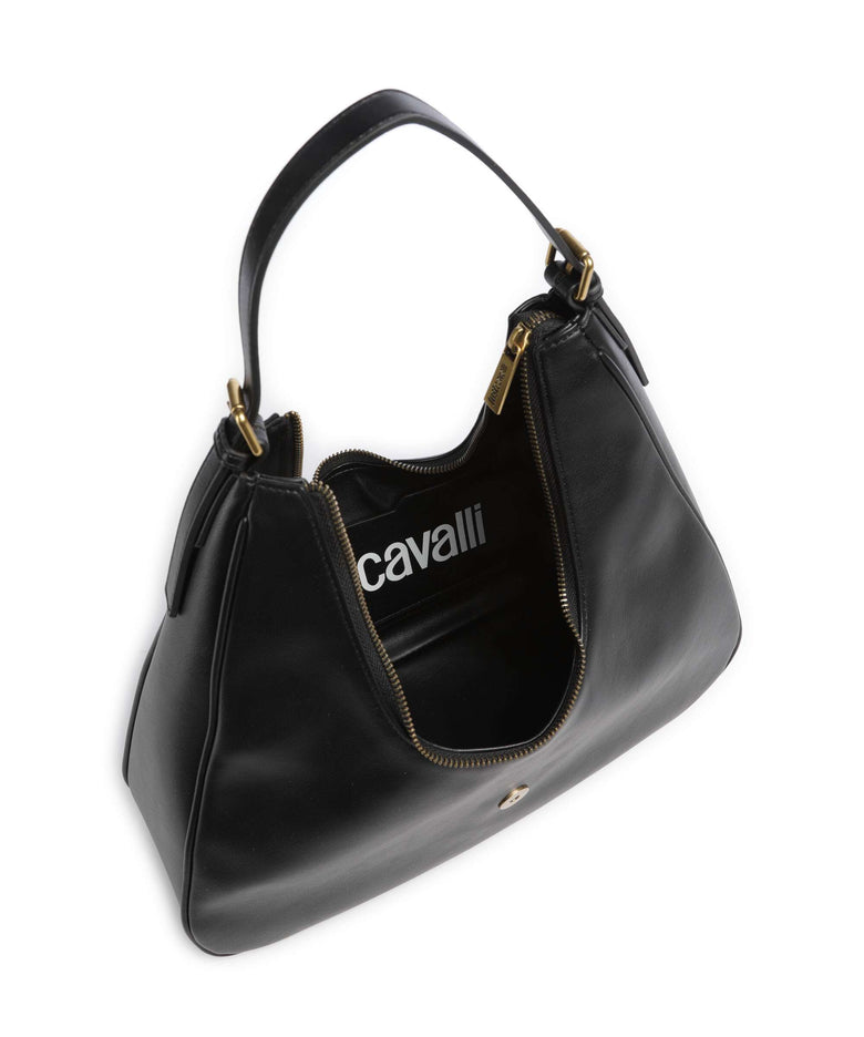 Just Cavalli Iconic Snakes Hobo bag black