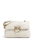 Pinko Love Puff Classic Shoulder bag bianco seta/antique gold