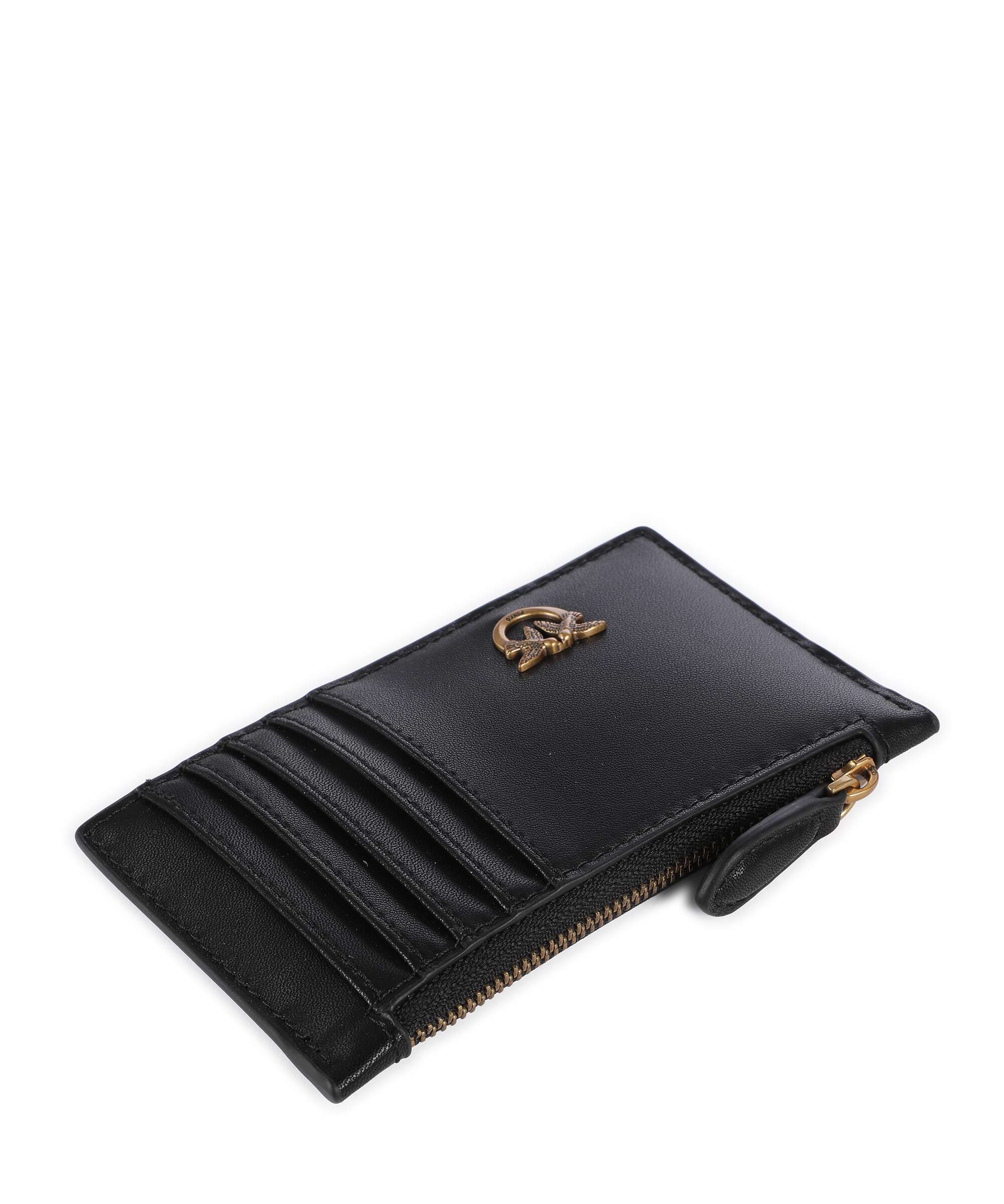 Pinko Airone Credit card holder nero/antique gold