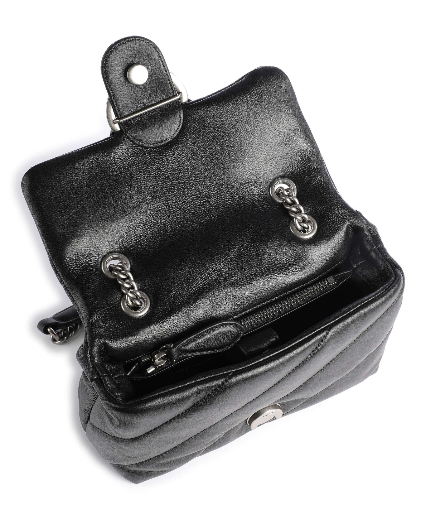 Pinko Love Puff Mini Shoulder bag nero/old silver