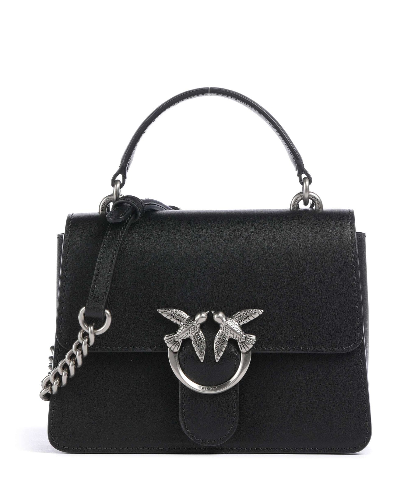 Pinko Love One Mini Crossbody bag nero/old silver