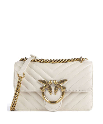 Pinko Love One Mini Schoudertas bianco seta/antique gold