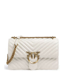 Pinko Love One Classic Schoudertas bianco seta/antique gold