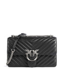 Pinko Love One Classic Schoudertas nero/old silver