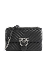 Pinko Love One Classic Schoudertas nero/old silver