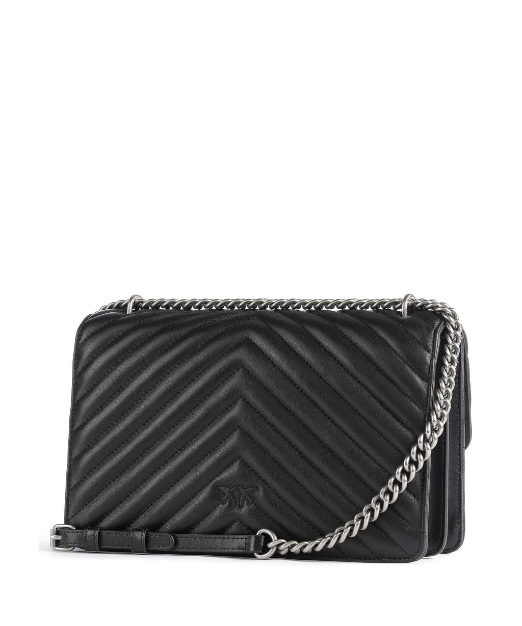 Pinko Love One Classic Shoulder bag nero/old silver