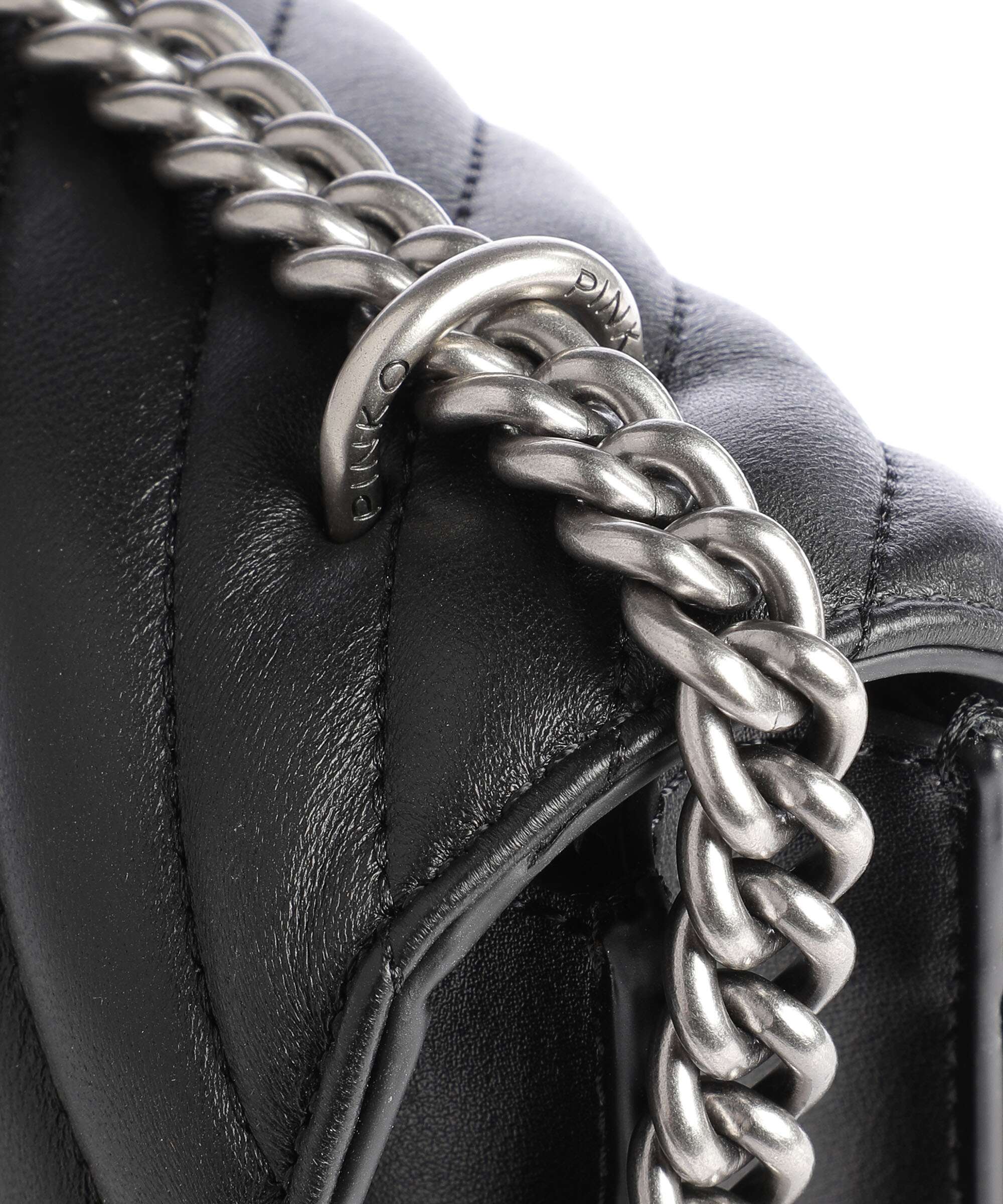 Pinko Love One Classic Shoulder bag nero/old silver