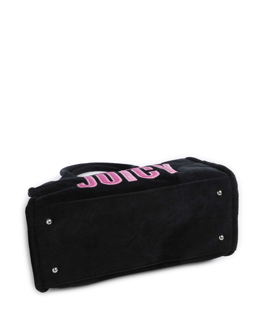 Juicy Couture Iris Patch Velvet L Tote bag black