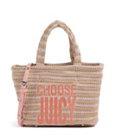 Juicy Couture Nora Straw S Handtas peach pink