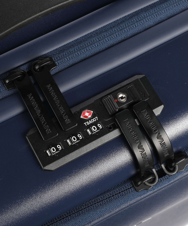 Emporio Armani Business Regenerated Spinner (4 wheels) medieval blue