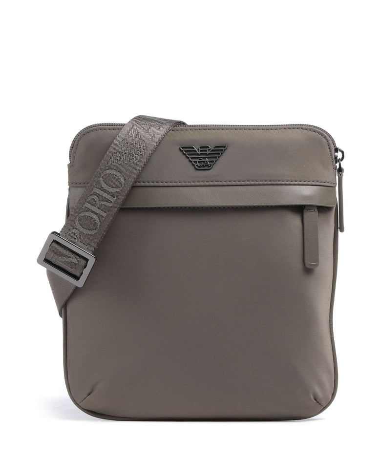 Emporio Armani Recycled Nylon Crossbody bag major brown