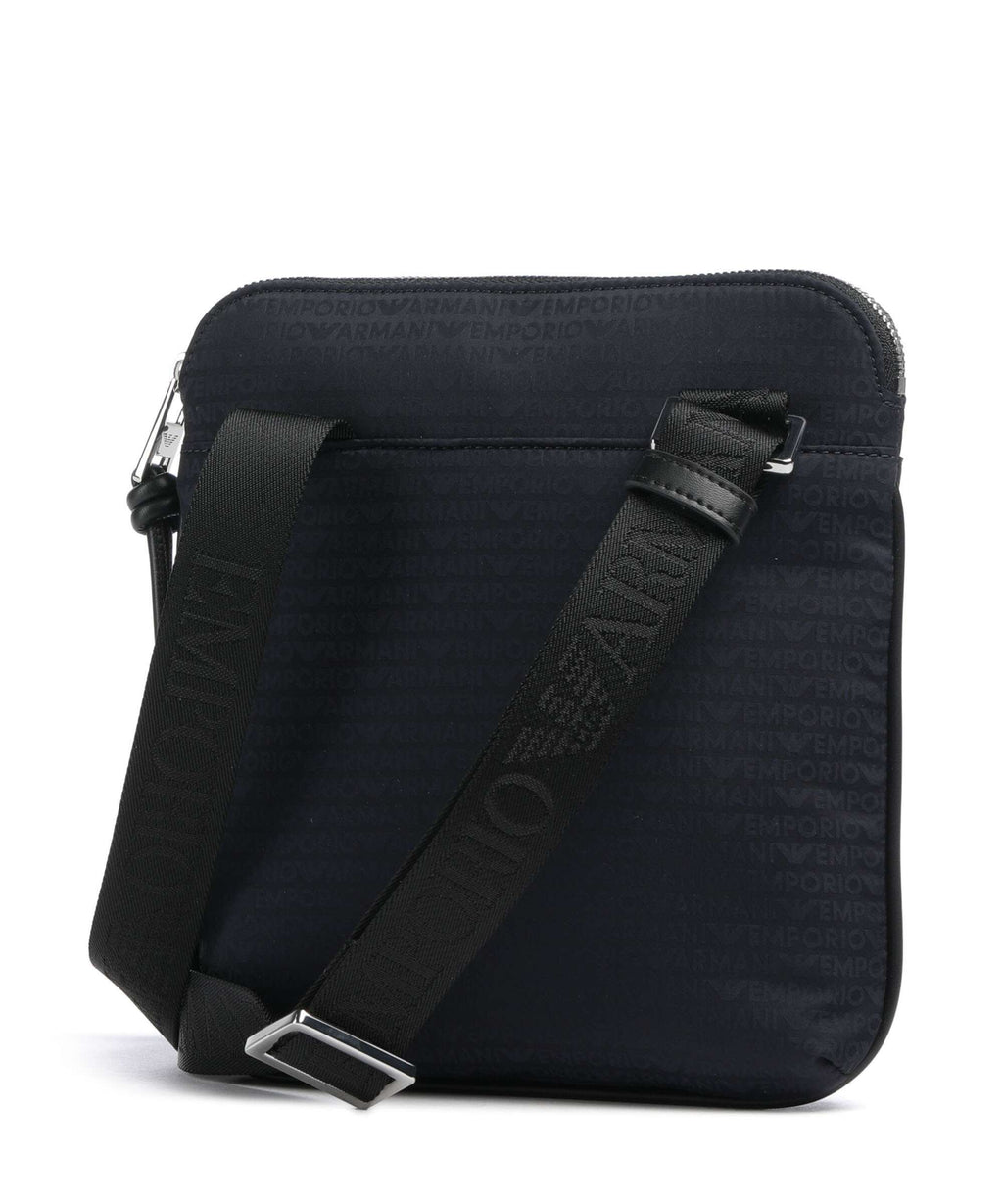Emporio Armani Monogram Crossbody bag iconico blu navy