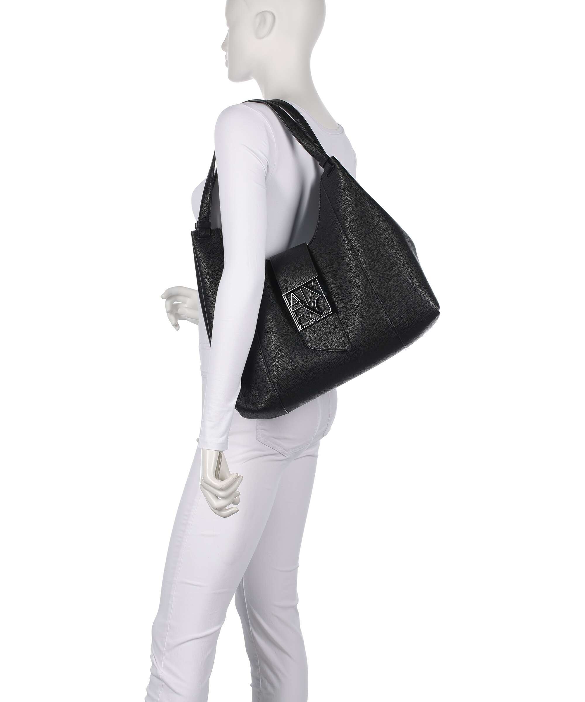 Armani Exchange Susy Soft Hobo bag black