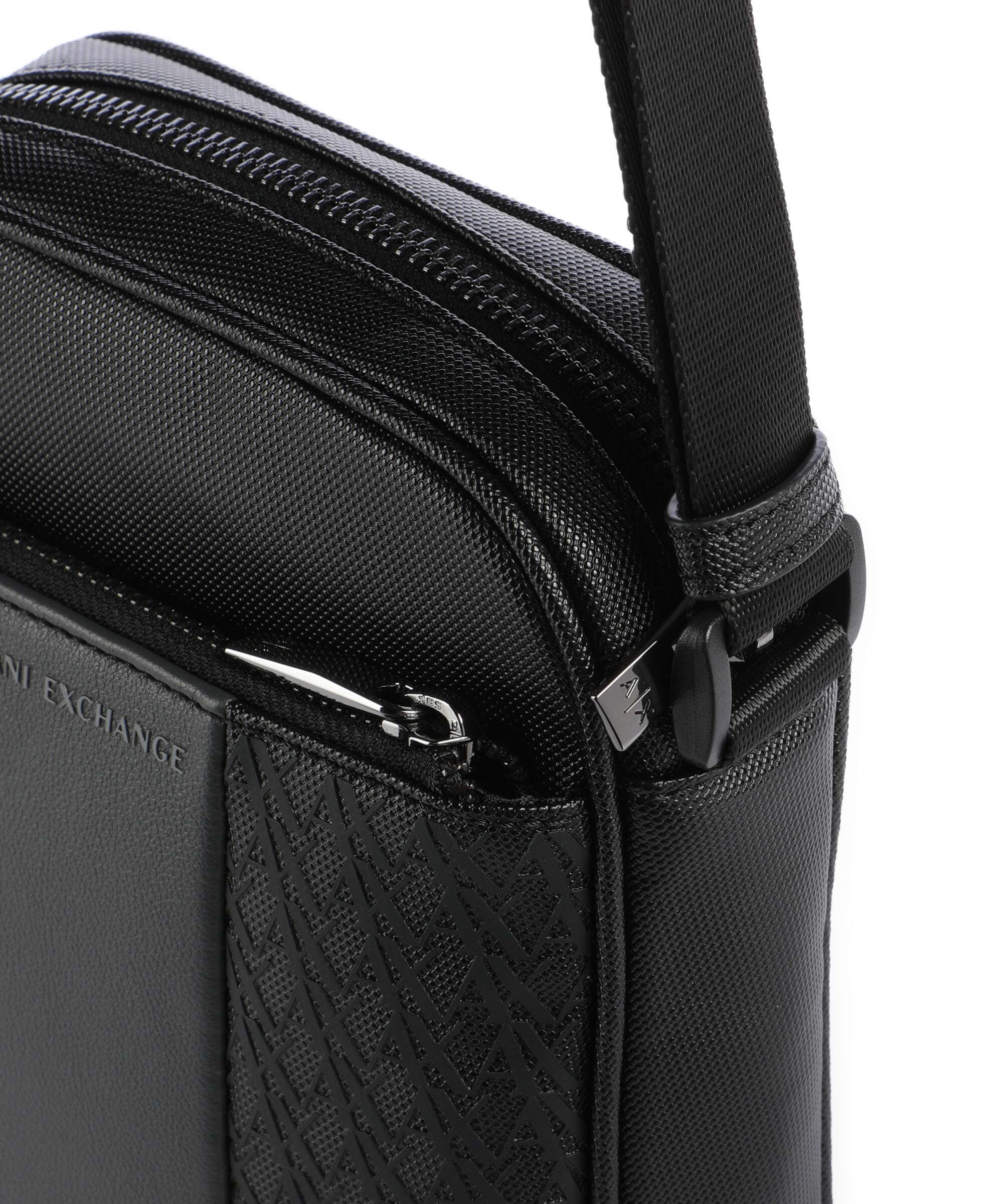 Armani Exchange William Crossbody bag black/forged iron