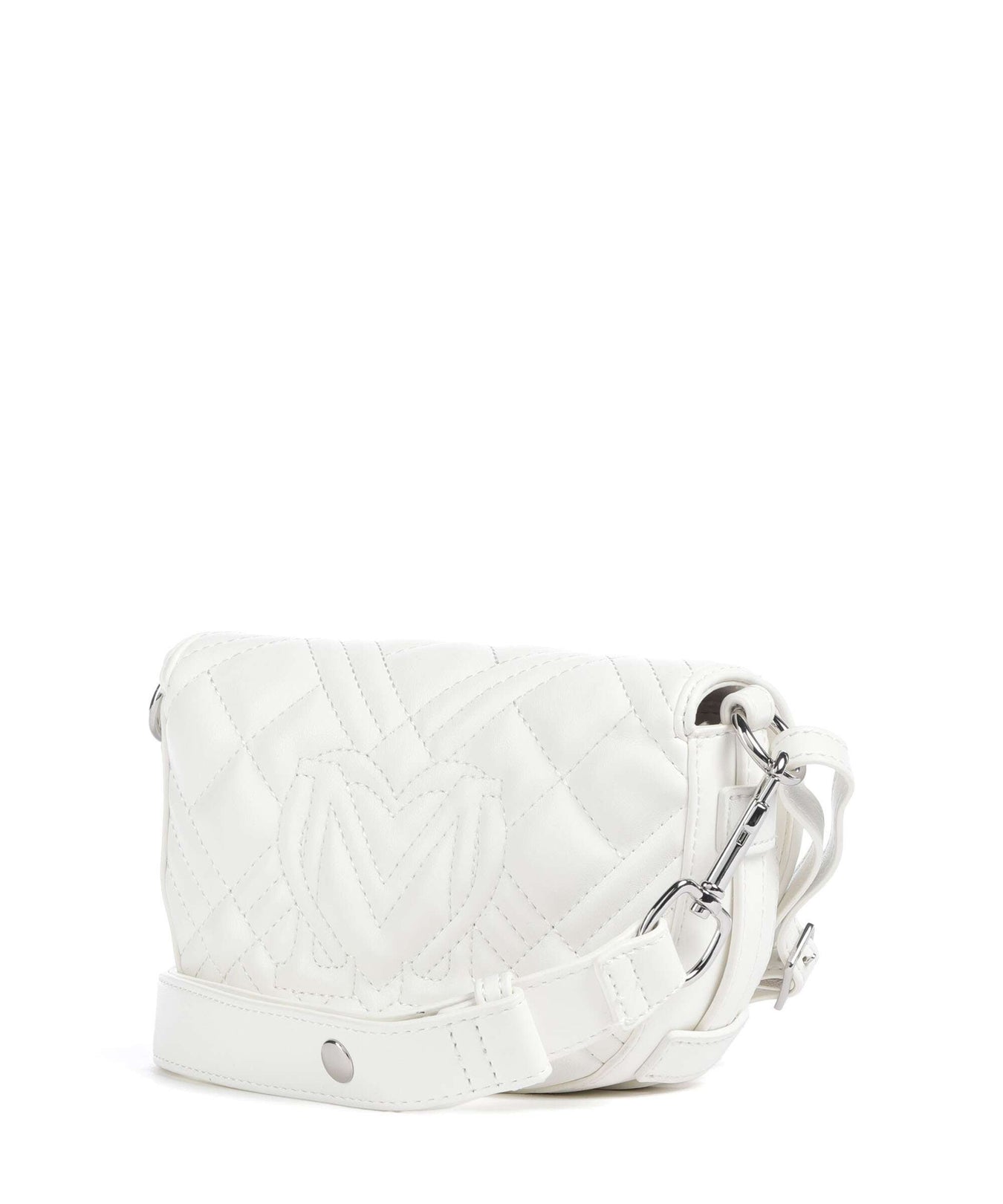 Love Moschino Quilted Crossbody bag bianco