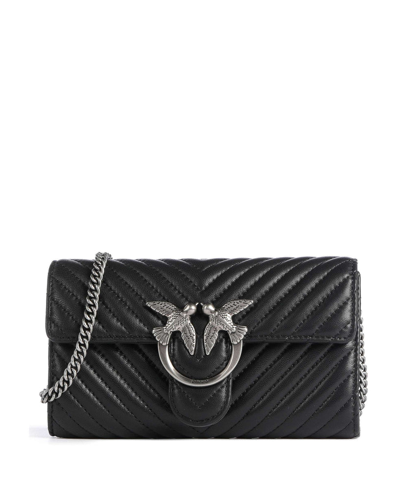 Pinko Love One Wallet nero/old silver