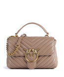 Pinko Love Lady Puff Mini Handtas biscotto zenzero/antique gold