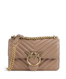 Pinko Love One Mini Schoudertas biscotto zenzero/antique gold