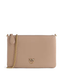 Pinko Flat Classic Crossbody tas biscotto zenzero/antique gold