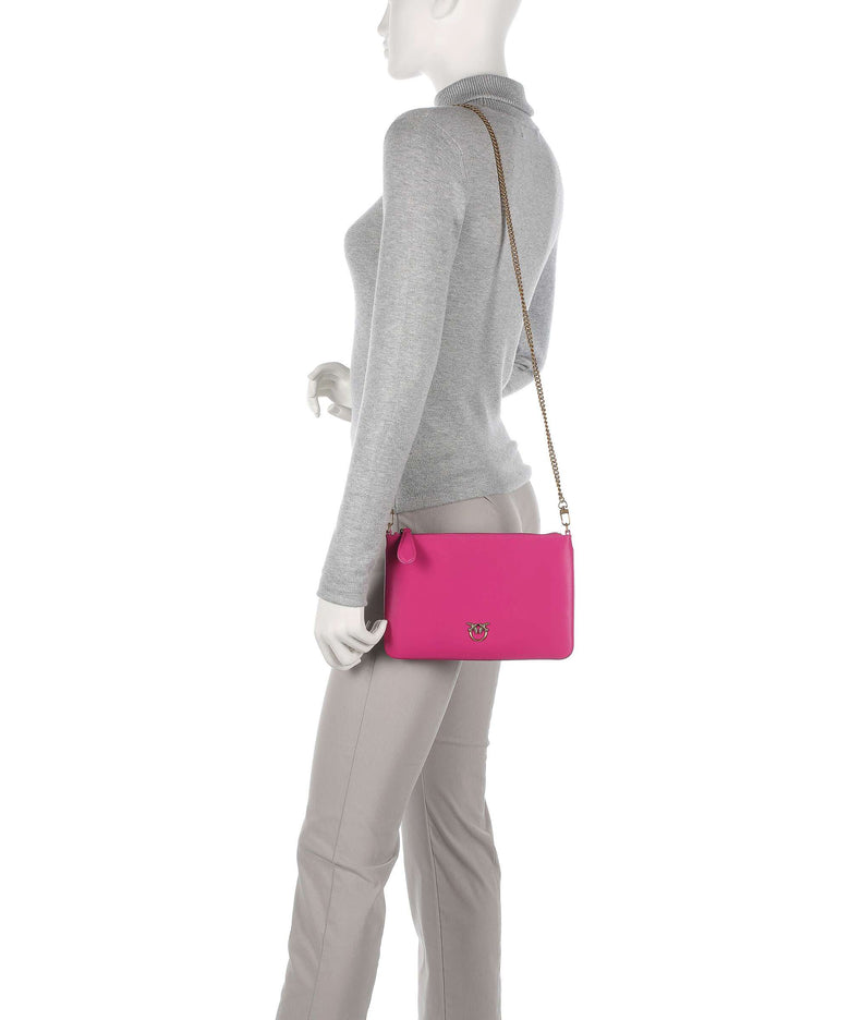 Pinko Flat Classic Crossbody bag pink pinko/antique gold