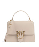Pinko Love One Classic Handtas beige/grigio fumo/antique gold