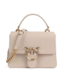 Pinko Love One Mini Crossbody tas beige/grigio fumo/antique gold