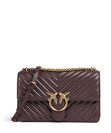 Pinko Love One Classic Schoudertas cioccolato amaro/antique gold