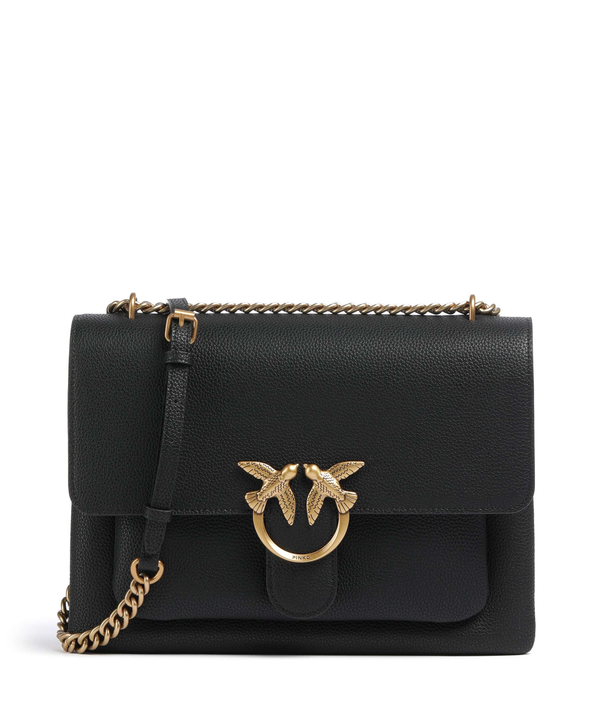 Pinko Love Soft Big Shoulder bag nero/antique gold