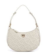 Pinko Half Moon Mini Schoudertas bianco seta/antique gold
